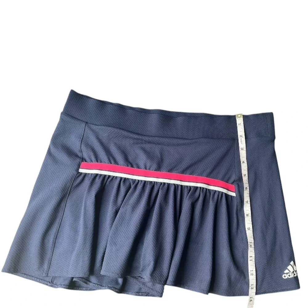 Adidas Women's Navy Skirt with Pink Accent Climate Skirt Size M